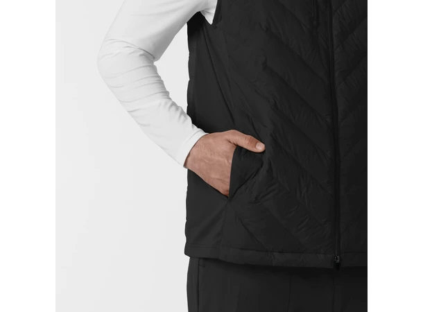 Tynn dunvest for herre Black S 