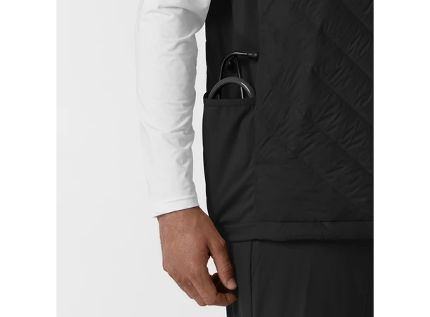 Tynn dunvest for herre Black S 