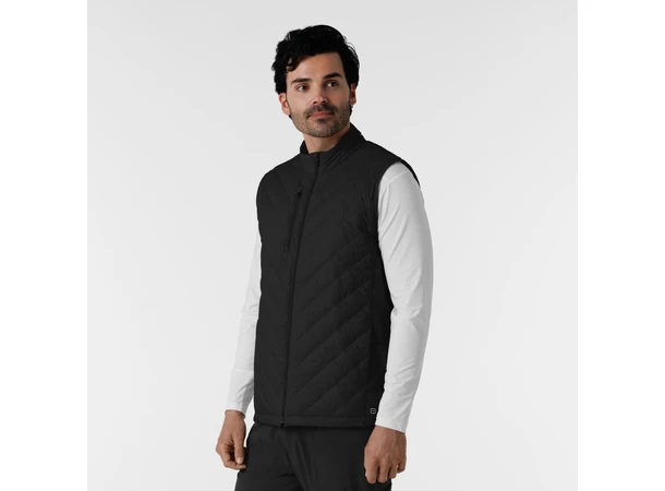 Tynn dunvest for herre Black S 
