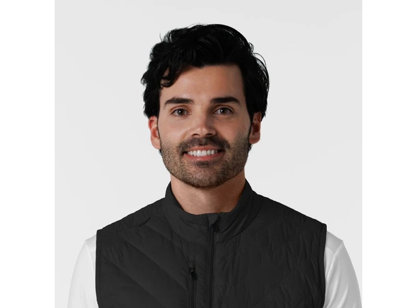 Tynn dunvest for herre Black S 
