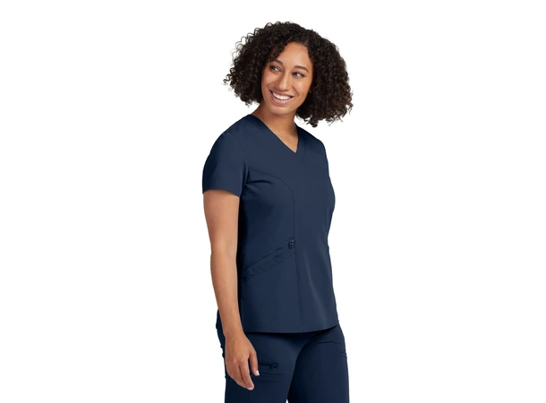 V-Tess Dametunika med V-hals Navy XL 