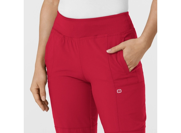 W123 Damebukse med strikk i ben Red XXL 