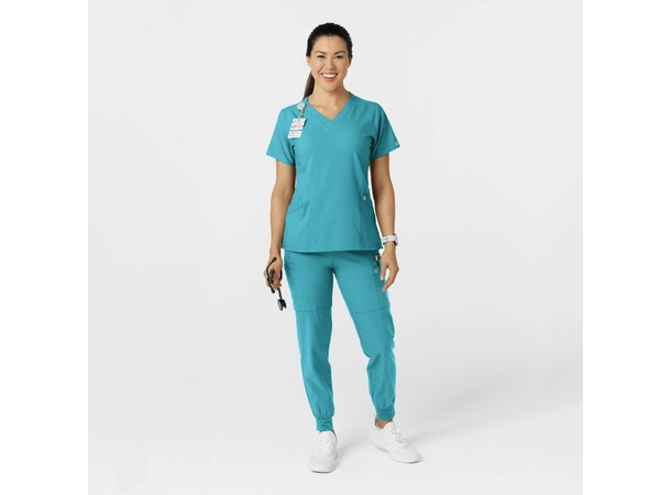 W123 Damebukse med strikk i ben Teal Blue XL 