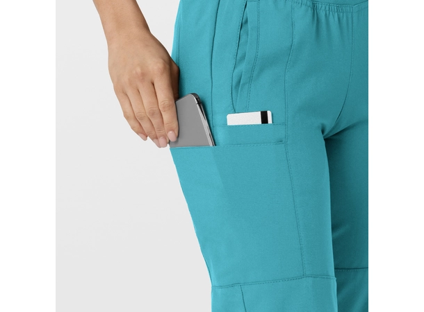 W123 Damebukse med strikk i ben Teal Blue XL 