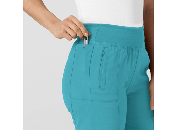 W123 Damebukse med strikk i ben Teal Blue XL 