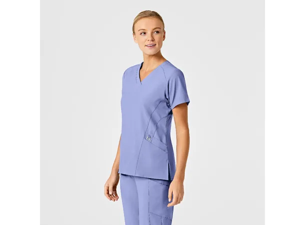 W123 Dametunika med V-hals Ceil Blue 3XL 