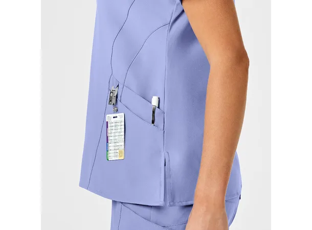 W123 Dametunika med V-hals Ceil Blue 3XL 