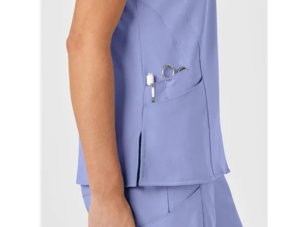 W123 Dametunika med V-hals Ceil Blue 3XL 