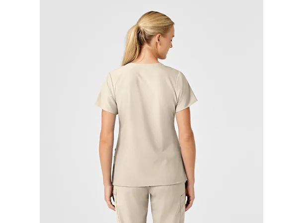 W123 Dametunika med V-hals Khaki 3XL 