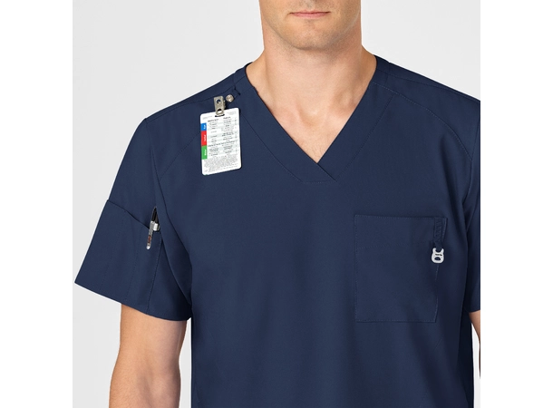 W123 Herretunika med V-hals Navy XL 