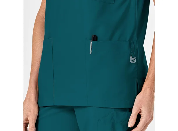 W123 Unisex tunika med 4 lommer Caribbean Blue 3XL 