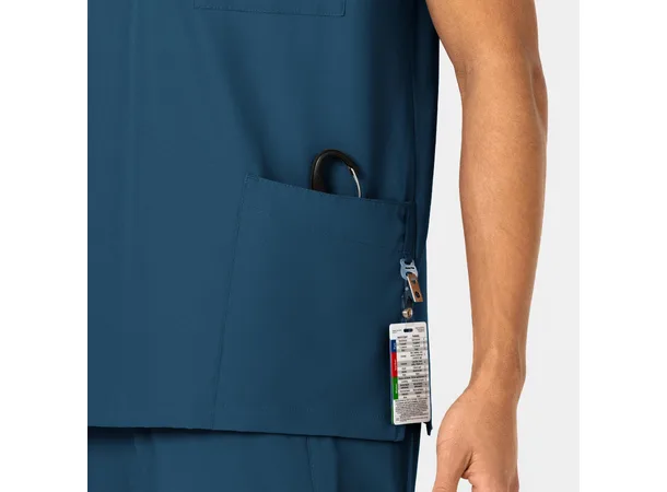W123 Unisex tunika med 4 lommer Caribbean Blue 3XL 
