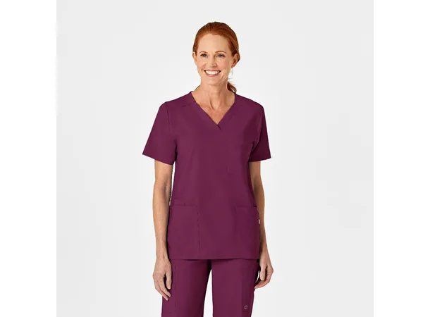 W123 Unisex tunika med 4 lommer Wine XL 