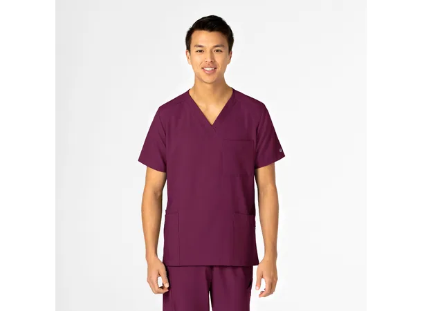 W123 Unisex tunika med 4 lommer Wine XL 