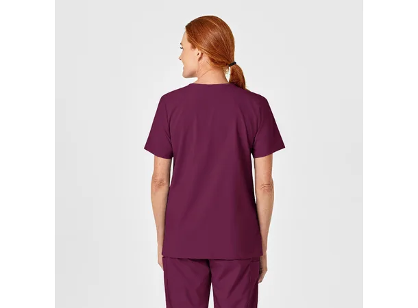 W123 Unisex tunika med 4 lommer Wine XL 