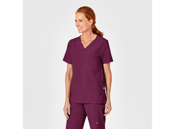 W123 Unisex tunika med 4 lommer Wine XL 