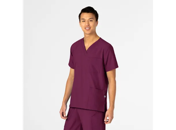 W123 Unisex tunika med 4 lommer Wine XL 