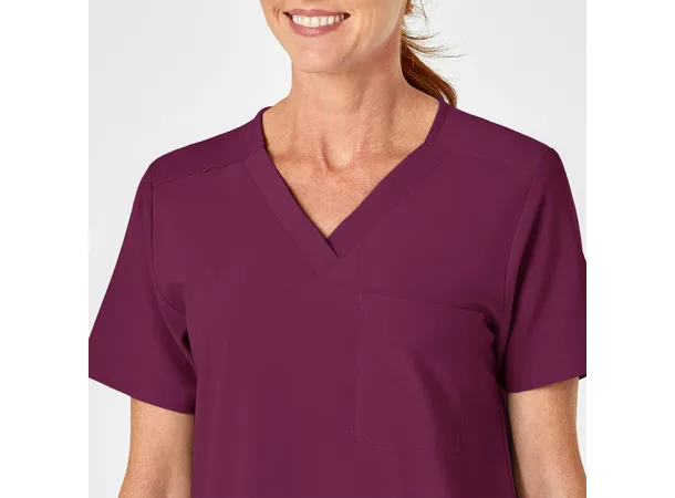 W123 Unisex tunika med 4 lommer Wine XL 