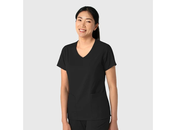 Boundless Dametunika med kurvet V-hals Black XXL 