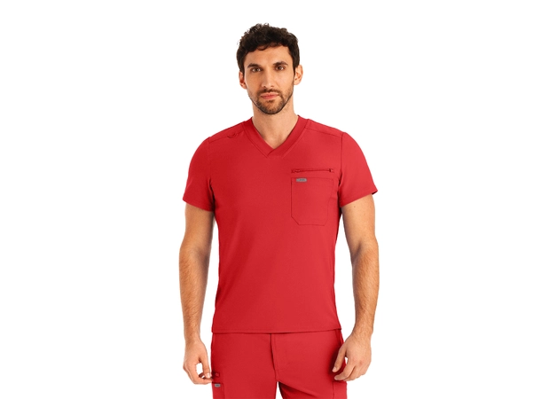 Forward Herretunika med brystlomme Red M 