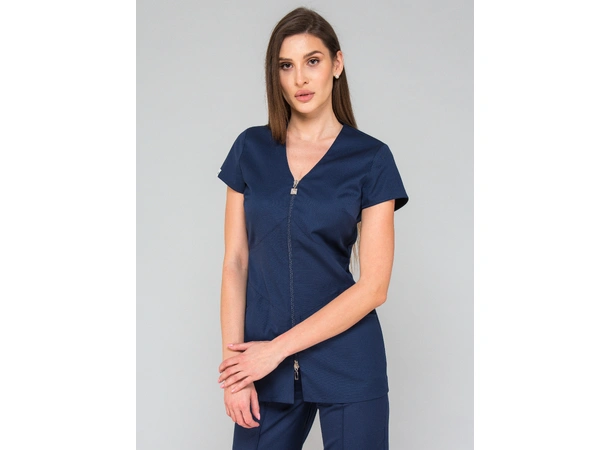 LILY Dametunika med glidelås i front Ink Blue M 