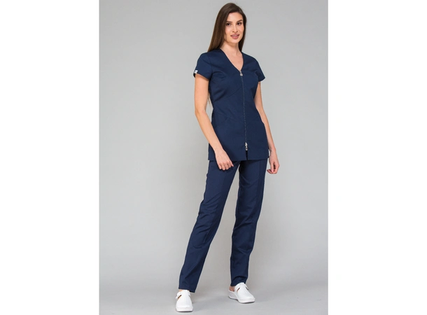 LILY Dametunika med glidelås i front Ink Blue M 