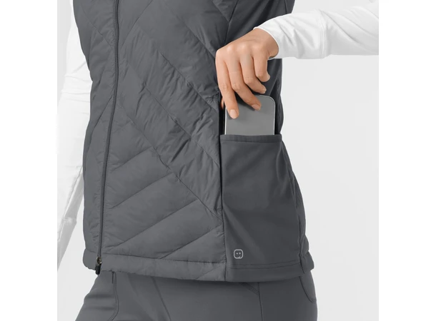 Layers dunvest for dame Pewter M 