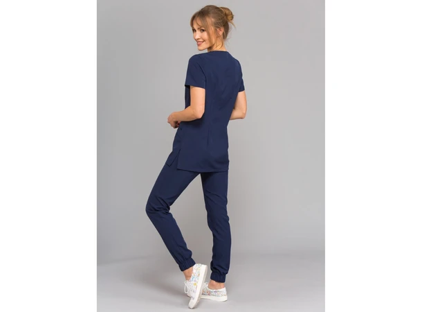 MIA Dametunika med Y-hals Ink Blue L 