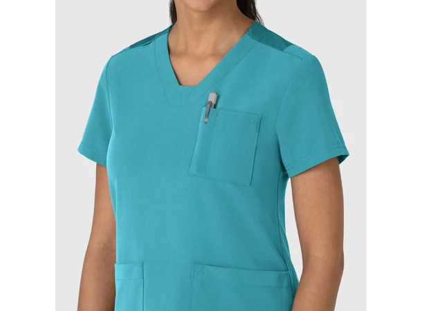 Nova Dametunika med V-hals Teal Blue S 