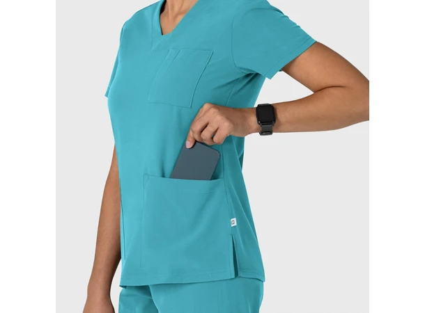 Nova Dametunika med V-hals Teal Blue S 