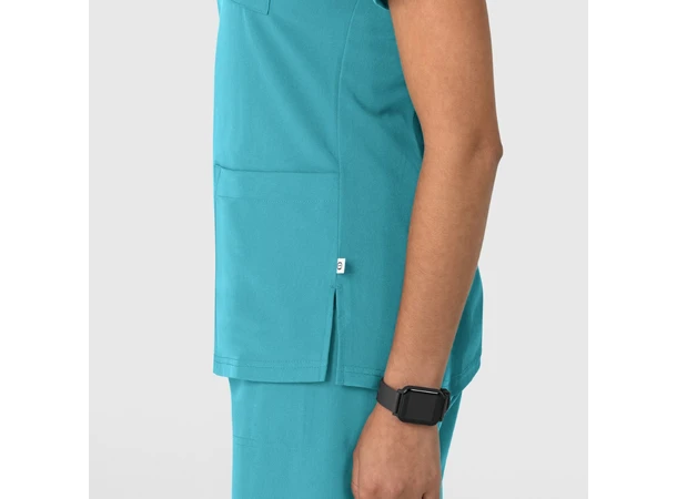 Nova Dametunika med V-hals Teal Blue S 