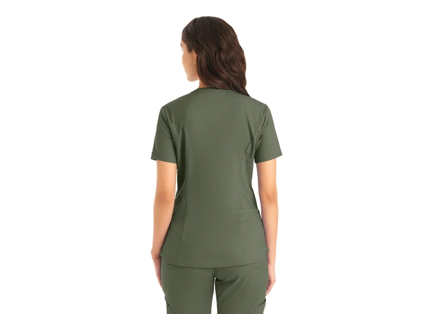 ProFlex Dametunika med brystlomme Olive Moss M 