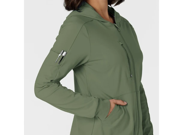 Renew Knit Damejakke med hette Olive XXL 
