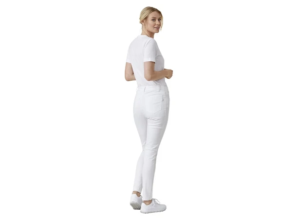 Standard High Stretch Damejeans Hvit 34 