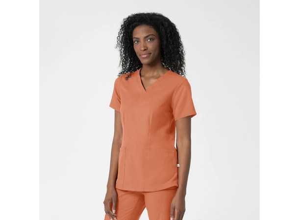 Thrive Dametunika med frontlommer Terra Cotta S 
