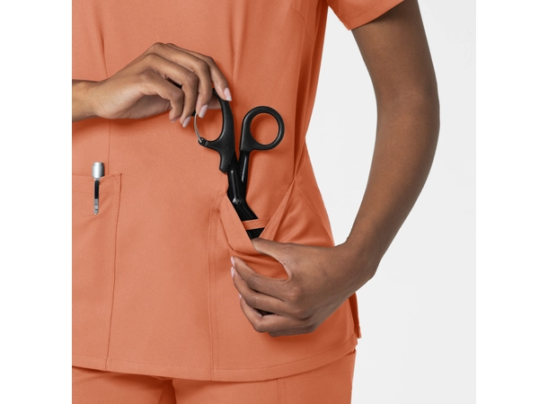 Thrive Dametunika med frontlommer Terra Cotta S 