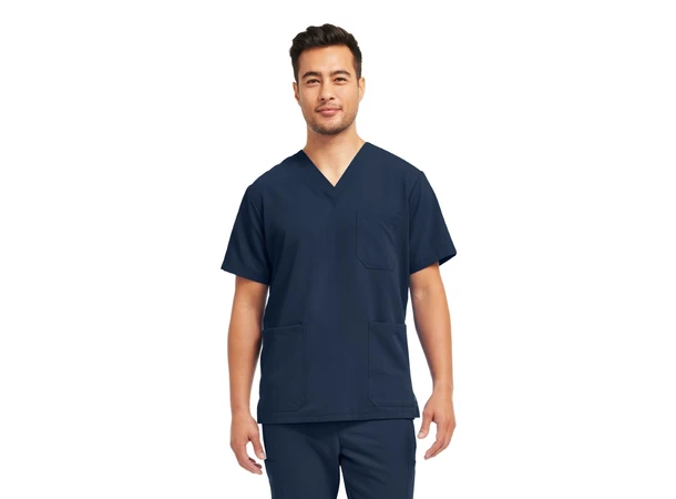 V-Tess Herretunika med V-hals Navy L 