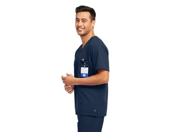 V-Tess Herretunika med V-hals Navy L 