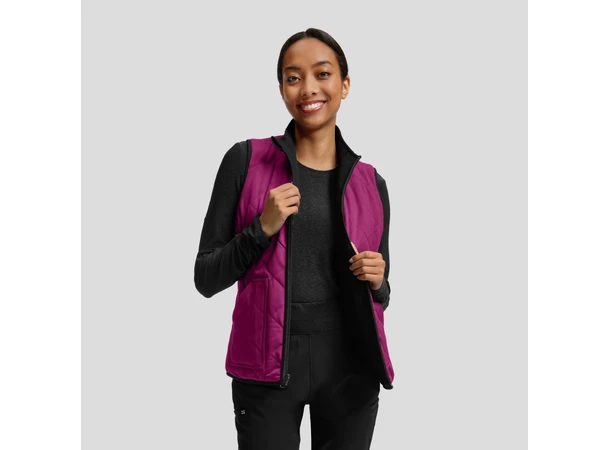 VIBE Vendbar vest Black Electric Purple M 