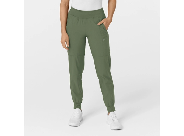 W123 Damebukse med strikk i ben Olive XXL 