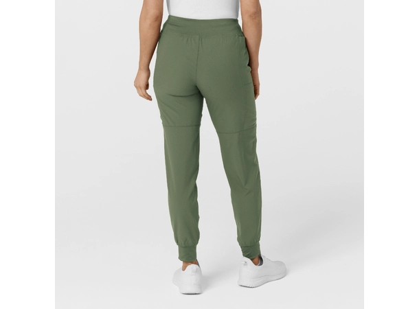 W123 Damebukse med strikk i ben Olive XXL 