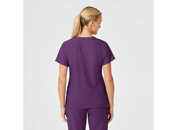 W123 Dametunika med V-hals Eggplant XL 