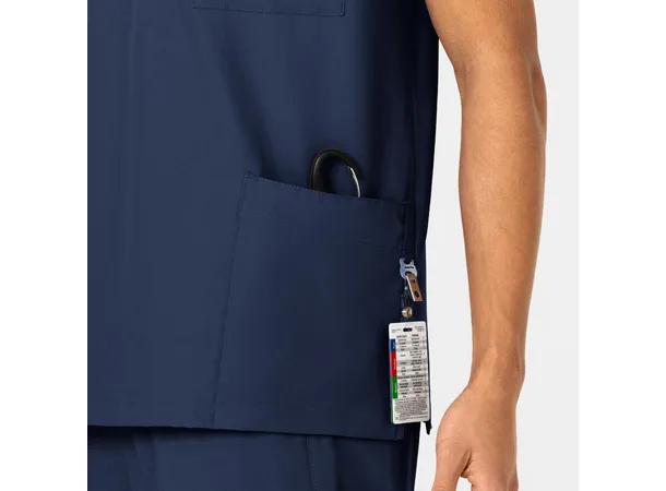W123 Unisex tunika med 4 lommer Navy XL 