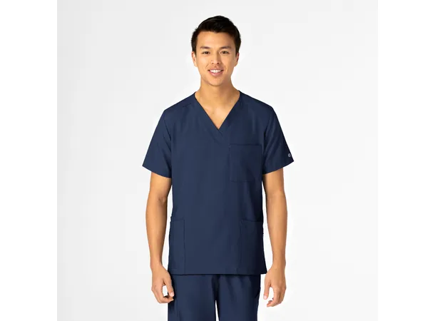 W123 Unisex tunika med 4 lommer Navy XL 