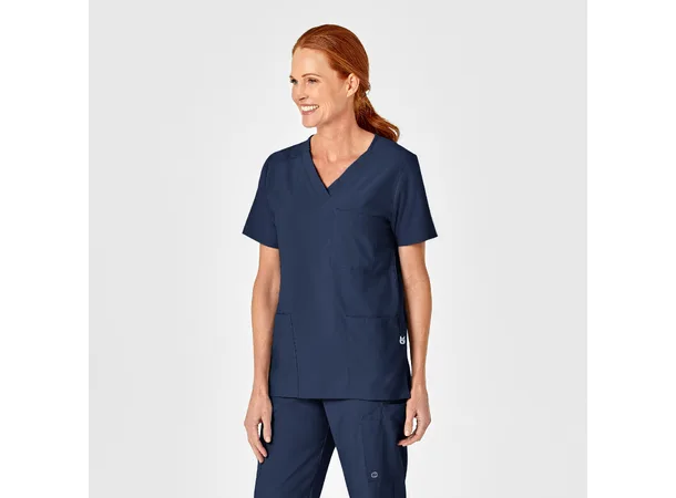 W123 Unisex tunika med 4 lommer Navy XL 