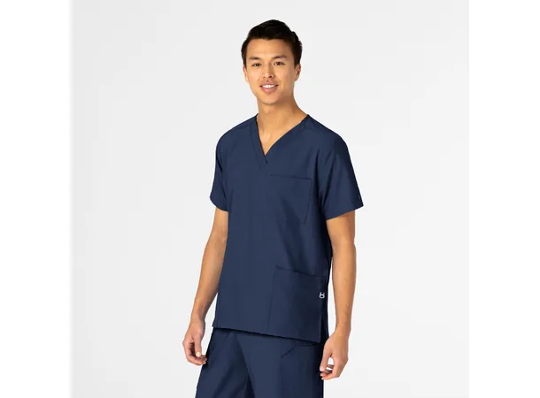 W123 Unisex tunika med 4 lommer Navy XL 