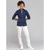ROZA Dametunika med 3-kvart arm Ink Blue+White M 