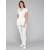 LILY Dametunika med glidlås i front White M 