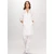 MAJA legefrakk med 3-kvarts ermer White+Powder Pink L 