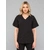 KIM Dametunika med V-hals Black L 